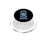 Paix, Amour et Rap mélodique Bohemian Rainbow PopSockets PopGrip pour MagSafe