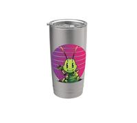 Paix Amour Grillon Insectes Paix Main Insecte Insecte Nature Gobelet isotherme en acier inoxydable double paroi