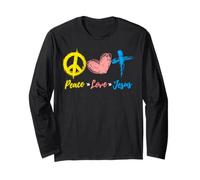 Paix Amour & Jésus-Christ Foi chrétienne & Espoir Inspiration Manche Longue