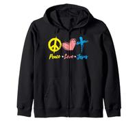 Paix Amour & Jésus-Christ Foi chrétienne & Espoir Inspiration Sweat à Capuche