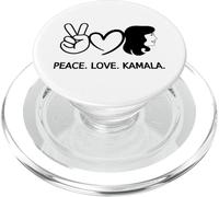 Paix Amour Kamala Harris Fierté Femmes Histoire des Noirs PopSockets PopGrip pour MagSafe