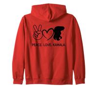 Paix Amour Kamala Harris Fierté Femmes Histoire des Noirs Sweat à Capuche