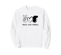 Paix Amour Kamala Harris Fierté Femmes Histoire des Noirs Sweatshirt