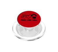 Paix Amour Lula du Brésil Style Vintage PopSockets PopGrip pour MagSafe