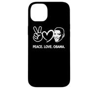 Paix Amour Obama Histoire des Noirs Afro-américains Coque pour iPhone 14 Plus