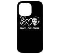 Paix Amour Obama Histoire des Noirs Afro-américains Coque pour iPhone 14 Pro Max