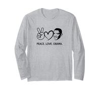 Paix Amour Obama Histoire des Noirs Afro-américains Manche Longue