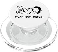 Paix Amour Obama Histoire des Noirs Afro-américains PopSockets PopGrip pour MagSafe