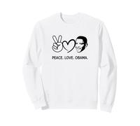 Paix Amour Obama Histoire des Noirs Afro-américains Sweatshirt