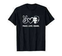 Paix Amour Obama Histoire des Noirs Afro-américains T-Shirt
