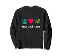 Paix, Amour Science Physique Étudiant Professeur Cadeau Sweatshirt