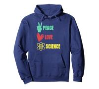 Paix Amour Science Style Rétro Positif Sweat à Capuche