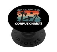 Paix au Bord de la mer - Corpus Christi PopSockets PopGrip Adhésif