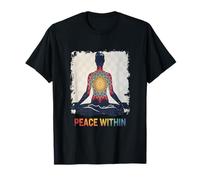 Paix dans la Conception de la méditation de Yoga Mandala T-Shirt