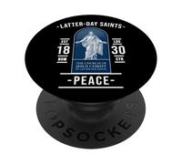 Paix des Saints des Derniers Jours - par Jésus-Christ PopSockets PopGrip Adhésif