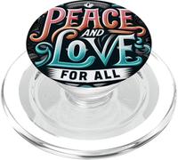 Paix et Amour pour Tous, Amour et Paix, Ensemble, Nous Pouvons Briller PopSockets PopGrip pour MagSafe