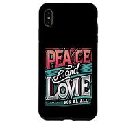 Paix et Amour pour Tous Construire l'unité Love Peace Shine Bright Coque pour iPhone XS Max