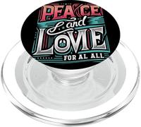 Paix et Amour pour Tous Construire l'unité Love Peace Shine Bright PopSockets PopGrip pour MagSafe