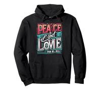 Paix et Amour pour Tous Construire l'unité Love Peace Shine Bright Sweat à Capuche