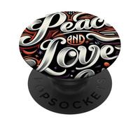 Paix et amour pour tous La paix nous unit L'amour guide notre chemin PopSockets PopGrip Adhésif
