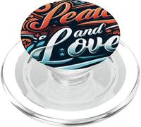 Paix et Amour pour Tous Unis, Nous Faisons rayonner l'amour et la Paix pour Tous PopSockets PopGrip pour MagSafe