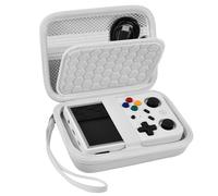 PAIYULE Étui de voyage compatible avec console de jeu portable RG353V/RG353VS/R36S rétro, support de rangement pour émulateur, sac de transport pour console de jeu Android (boîte uniquement) (blanc)