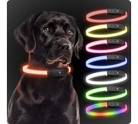 PAJ Light Collier LED Ajustable pour Chiens Moyens et Grands