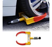 PAJ LOCK - Sabot de Denver - Antidémarrage pour voitures de toutes marques, camions, remorques, motos, caravanes, etc. - Système antivol ajustable - Sabot de Denver robuste avec serrure de sécurité