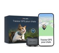 PAJ Traceur GPS 4G Chat Mini + Collier, 3 Mois Abonnement Inclus