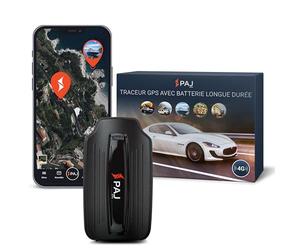 PAJ Traceur GPS 4G Magnétique pour Voitures, Camions et Machines | Suivi temps réel via app - Alarmes sécurité - Historique trajets - Batterie 90 jours (mode veille) - Clôture virtuelle
