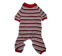 Pajama de Chien Soft Stretchy Machine Lavable 4 Pattes à Jambe à Pattes Pullover Sleeping pour Le Printemps à la Maison (M)