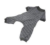 Pajamas à Chiens à Rayures SUILLE Soft Soft 4-Leg STOURABLE pour Les Pets - ÉTALIE ET COFFRICE (S)