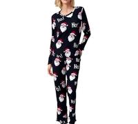 Pajamas Femme Pyjama Noel Combinaison De Famille Noël Carreaux Ensemble Polaire Coton Vêtements Nuit Hiver Chaud Et Doux Pijamas Ensembles Soie Pantalon Grande Taille Bas Tenue D'intérieur,M