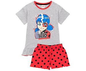 Pajamas miraculeux Girls Coccinelle Superhero T-Shirt & Long ou Shorts PJS 11-12 Ans