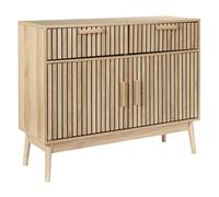 AltoBuy PAJAN - Buffet 2 Portes Effet Bois avec Tasseaux