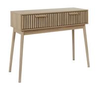 AltoBuy PAJAN - Console 2 Tiroirs Effet Bois avec Tasseaux