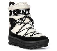 PAJAR Galaxy Lama Imperméable Sherpa Vegan Neige Femmes Bottes WHITE Noir UK 4 -