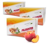 Pajarito Sachets de Yerba Maté Pêche 180 g(3x60g)|Maté de Paraguay | Boisson revigorante et énergisante