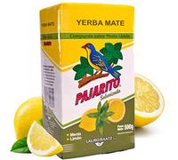 Pajarito Yerba Maté Menthe et Citron: 0,5 kg +échantillon (40g)| Boisson énergisante et tonique, riche en vitamines et antioxydants! Accélère le métabolisme.