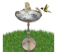 Pájaros Al Aire Última Intervensión - Baños De Metal Para Pájaros Al Aire Última Intervensión | Pulgadas Para Baños De Pájaros | Baño De Pájaros | Batinero De Baño De Pájaros De Jardín | Tazón De Agua