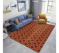PAJEON Tapis de Enfant Le Shining Overlook Hôtel Orange Art, 170 x 240 cm Tapis avec Dos en Caoutchouc Antidérapant, Paillasson Intérieur - pour Décor de Sol de Chambre à Coucher de Salon