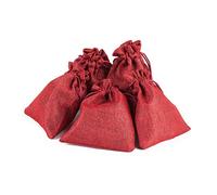 pajoma 50211.0 Ensemble de 24 Sacs en Jute, Rouge