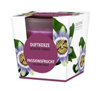pajoma® Bougie parfumée, fruit de la passion dans un verre satiné Poids de la cire : 120 g Durée de combustion : 25 heures Dans un élégant emballage cadeau | Qualité supérieure