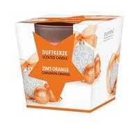 pajoma® Bougie parfumée, Orange Cannelle dans Un Verre satiné | Poids de Cire 120 g | Durée de Combustion : 25 Heures | dans Un élégant Emballage Cadeau | Qualité supérieure