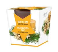 pajoma® Bougie parfumée, Parfum de Noël, dans Un Verre satiné, Poids de Cire 120 g, durée de Combustion : 25 Heures, dans Un élégant Emballage Cadeau, qualité supérieure