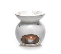 Pajoma Lampe à Parfum en Relief Blanc, Hauteur 11,5 cm