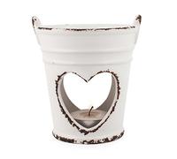 pajoma Lampe à Parfum « Old Romantic » en céramique - Petit Format - Hauteur : 10,5 cm - Blanc