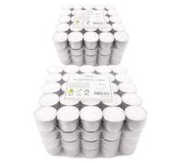 Pajoma Lot de 200 bougies chauffe-plat non parfumées, durée de combustion : 8 heures max. Bougie chauffe-plat Gastro