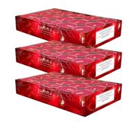 pajoma® Lot de 3 bougies chauffe-plat parfumées à la grenade - 90 bougies chauffe-plat parfumées dans une coque en aluminium - Durée de combustion : environ 4 heures - Hauteur : 1,5 cm - Diamètre :