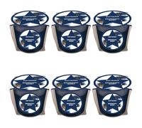 pajoma® Lot de 6 mini bougies parfumées Marché de Noël - Édition de Noël - Poids de cire 45 g - Durée de combustion : 10 heures - Dans un emballage cadeau élégant - Qualité supérieure